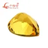 Pear shape yellow color natural cut beautiful natural citrine crystal gemstone H1015