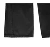 Shengpalaeメタルリング装飾ジャンの春のハイウエストパンクストレートチューブ洗った黒いデニムパンツ5a1356 210809
