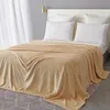 Solid Color Deken Coral Fleece Stof Soft Throw Handdoek Bedding Sheet voor Thuis Reizen Volwassenen Kinderen Dekens Cobija Cobertor