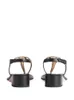 womens fashion Leather Block-Heel Sandals Marmont Flat Sandal designer heel slides with gold hardware