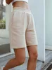 夏の女性のカジュアルなスウェットショートパンツのサイズのバイカーの綿の弾性ハイウエストショートパンツストリートウェア韓国のセクシー210719