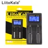 Liitokala LII-PD2 2 Yuva LCD SMART 18650 Akü Şarj Cihazı 3.7V LI-ION 18650/18500/16340/26650/21700/20700/18350/cr123a şarj edilebilir piller