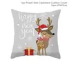 Kerstversiering Festival Serie 45cm Square Merry Cushion Cover Year Home Sofa Kussensloop Vervang Decoratie Ornament