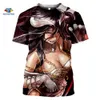 Sonspee Anime 3d Print Hip Hop Albedo T Shirt Kvinnor Sexig Loli T-shirts Gym Harajuku Sommar Topp Tees Funny Shirts Homme Tshirt X0621