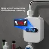 Conjuntos de chuveiro do banheiro UE Plug Mini Instant Elétrico Aquecimento de água LCD Display Digital HOZEKL Sem tanques Aquecedor de torneira