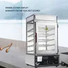 220V Electric Bread Heating Making Machine Surrounded Toughened Glass Bun Food Steamer Maker Commercial