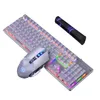 Mekaniska tangentbordskombinationer och muskombinationer Optiska spelare Andning Backlights Gaming Keyboard USB Wired for Desktop Laptop