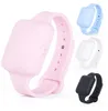 Adjustable Silicone Wristband Hand Liquid Soap Sanitizer Bracelet Dispenser Pumps for Adult Kids Black Pink Blue White