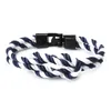 Bracciale di corda da uomo Bracciali di sopravvivenza di campeggio esterna di salvataggio braccialetto di emergenza per le donne Sport fibbia amore coppia gioielli regali G5152415