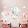 Autocollants de décoration de ballon de dessin animé pour chambre d'enfant, papier peint de maternelle, petit autocollant mural d'éléphant 211124