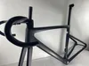 2022 new road bike carbon frame all internal wiring disc brake 700C carbonfiber frameset compatible with Di2 and mechanical group318I