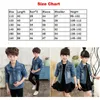 3-14Y Children Denim Jackets Coats for Girls Casual Spring Fall Boys Clothes Kids Jeans Jacket Baby Solid Color Cowbow Outerwear 210622