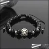 Perles, brins Bracelets Bijoux Tressage Lion Stone Perles pour femmes Pseira Mascina Hommes Feminina Bileklik Élastique Braclet Bijoux Mens Drop