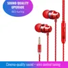 Écouteurs intra-auriculaires 3.5mm Mental Super Bass Hifi casque écouteurs avec contrôle de fil de Microphone pour téléphone portable fone de ouvido