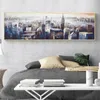 街の抽象的なキャンバス絵画の壁の美しい居間の寝室のベッドサイドのモダンな装飾的な絵画なしフレーム
