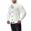 ファッション厚いセーターカーディガンコート男性スリムフィットジャンパーニットジッパー暖かい冬のビジネススタイルの服210918