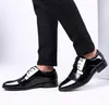 Formal designer Business Male Dress Shoes Solid Pointed toe Lace-up Mens Non-slip Leather Casual Shoe Breathable