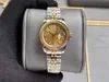 Bellissimo orologio da donna in oro rosa di alta qualità, moda, orologio da donna meccanico automatico da 28 mm, cinturino in acciaio inossidabile b1958