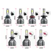 1 Çift Mini Boyutu Araba Far Lambası H1 H3 H4 H7 H11 H8 HB4 / 9006 HB3 / 9005 LED Ampul Oto Sis Işık 12 V 6000K kafa Işık