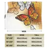 Blankets Multi-theme Blanket Size Lightweight Super Soft Comfortable Luxurious Bed Blanke Microfiber (Yellow Butterfly 40x50)