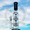 Bong Triple Dome Hookah Birdcageシャワーパーコラ水枯水ボウルダブルマトリックスシャワーヘッドパーコレータークラインリサイクルーピンクグラス水パイプ