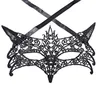 Black Sexy Lady Lace Mask Fashion Hollow Eye Mask Masquerade Party Fancy Masks Halloween Venetian Mardi Party Costume 21 Styles DB3000727