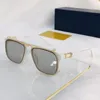 LUXURY 1085 Monture de lunettes unisexe + Lunettes de soleil amovibles CLIP-ON 58-18-145 Métal Carré Bigrim Gradient Mirror Lunettes polarisées Lunettes de protection Fullset Case