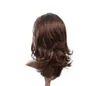 新しい女性長髪のウィッグヨーロッパとアメリカのウィッグレディース長い巻き毛ローズネットウィッグ合成かつら高温繊維ヘア22インチ