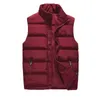 2021 새로운 대외 양복 조끼 남성과 여성의 스탠드 업 칼라 조끼가 자켓 가을 / 겨울 따뜻한 솔리드 컬러 두꺼운 cott G1115