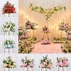 Decorative Flowers & Wreaths Guide Flower Stage Reception Ball Artificial Row Arch Arrangement Wedding Scene Layout Party Iron Backdrop