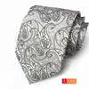 Mode-accessoires nieuwigheid mannen nek banden 8 cm blauwe stropdas voor mannelijke paisley floral bowtie