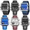 Lige Watch Man Top Brand Luxury Square Sport Quartzアナログ腕時計メンズ防水ミリタリーデジタルESクリエイティブ220212