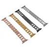 Trapezoid Metal Bransoletka Diament Stal Nierdzewna Pasek dla Apple Watch Series 6 5 4 SE zespoły Wymiana Wymienny IWATCH 38MM 42mm 40mm 44mm Watchband