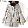 女性の冬の厚いフード付きコットンジャケット長い暖かいパッド入りパーカー211216