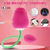 Rose Shape Clitoral Sucking Vibrator Powerful Clitoris Stimulator Vacuum Sucker Female Love Vibrating Eggs sexy Toy for Adults 18