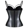 Nxy sexy set corset sexy vrouwen kleding synthetisch lederen kant steampunk lingerie solide plus size bustier 1130