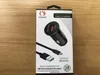 Olesit 18W Quick Car Chargers 3.0 Charger med 2A-kabel Snabbladdningstyp-C MCIRO-kabelsatser