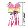 Barndekorationer Bow Hair Loop Hair Rope Rainbow Braid Girls Stage Party Favorit Tillbehör T2i52736