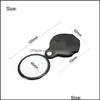Lupa, Magnifiers Ferramentas de Jóias Equipamento 50mm 10x Magnifier Dobrável Mão-Segurar Leitura Lugar Lente Lente Vidro Dobrável Loop Lupes Pronto