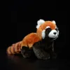 Моделирование Красной Панды Мягкие плюшевые игрушки Ailurus Fulgens Lesser Panda Прекрасные милые куклы Мягкие каваи Животные Коллекция детских подарков Q05036398