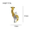 Pins, broscher Cindy Xiang Enamel Gullig Giraffe Brosch Animal Pin Alloy Material Mamma och Kids Smycken 2 Färger Tillgängliga Mode Tillbehör