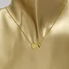 Pendant Necklaces Gold Heart Letter A B C D E F G H I J K L M N O P Q R S T U V W X Y Z Charm Necklace For Women BFF Birthday Gift239C