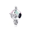 Festa della mamma Propeller Hat Boy Charm Autentici gioielli in argento 925 Adatto a bracciali con ciondoli europei Perline fai da te per la creazione di gioielli Q0531