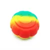 DHL 6 ml Pumpkin Wax Oil Container Box Bag Dab Non-stick Silicone Jar Silicon Tin Colorful Storage Containers Holder Tool Case