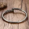 Classic Punk Hoop Gravé Rune Curse Journey To The West Bracelets d'ouverture pour homme