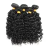 Необработанные девственницы Remy человеческие волосы пучки натуральный черный цвет 10-30 дюймов двойных уток расширений оптом Weaves