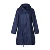 Yağmurluk Kadın Erkek Bayanlar Yağmurluk Panço Nefes Uzun Taşınabilir Su Kovucu Rainwear Ceket