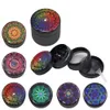 Smoking Herbal Grinder DIA 50mm Four-layers colorful flower of life grinders aluminum alloy tabacco tool