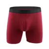 4 pz/lotto Stile Lungo Uomini Mutande Boxer Homme Biancheria Intima di Marca Boxer di Cotone Traspirante Sotto Usura Arrivato Y864 Underpant