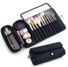 makeup bag womens cosmetic brush bag travel organizer makeup brushes fold tools rolling bags waterproof nylon makeup case free